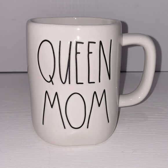 Rae Dunn Queen Mom Mug Large Oversized Perfectly Imperfect Shape - Picture 1 of 10